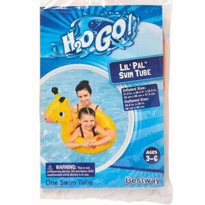 Bestway H2O GO Lil’ Pal Giraffe Swim Tube Age 3–6 Pool Float Ring NEW Inflatable